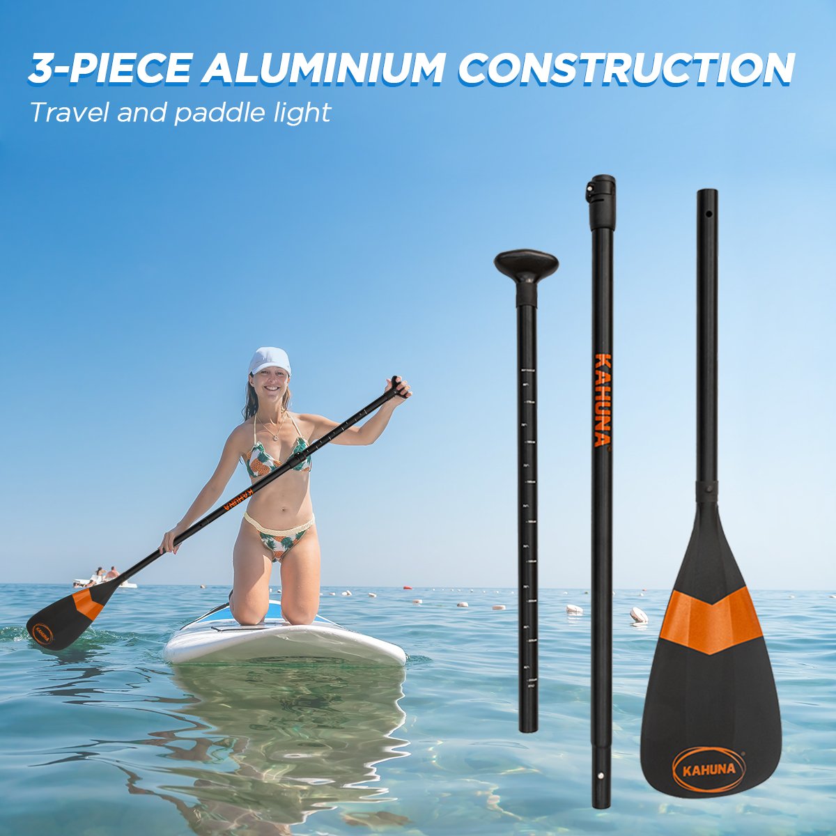 Kahuna Hana Adjustable 3-Piece SUP Paddle