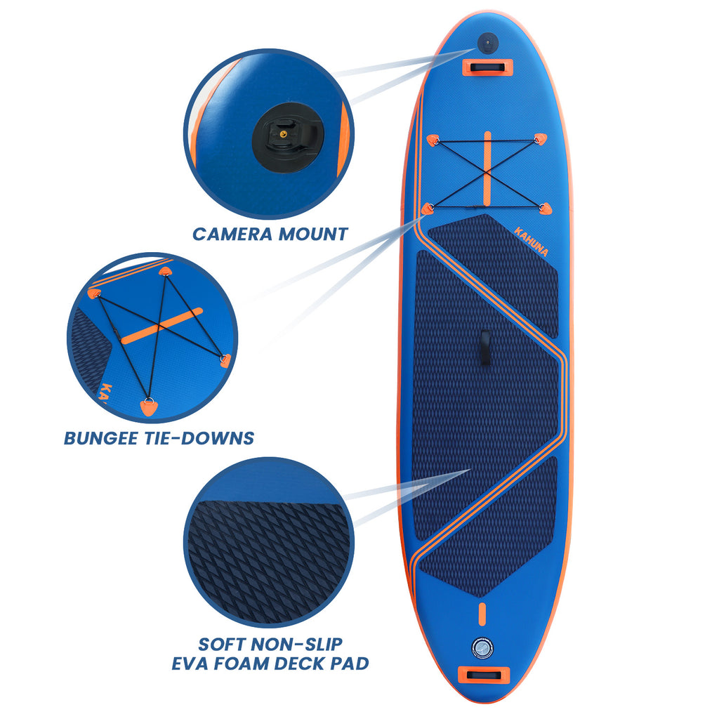Kahuna Kai 10.6ft Inflatable Stand Up Paddle Board Set