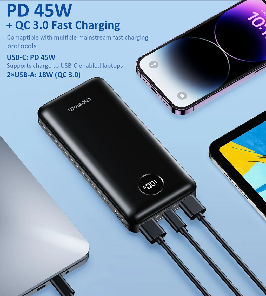 CHOETECH B653 20000mAh 45W Power Bank