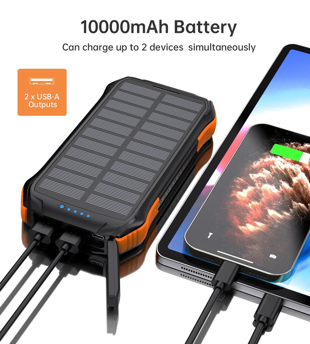 CHOETECH 10,000mAh Solar Power Bank (B658)