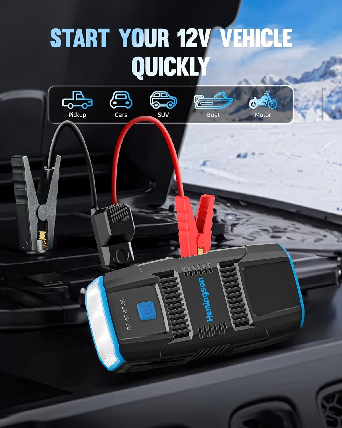 HEMINGSON 2000A Portable Jump Starter