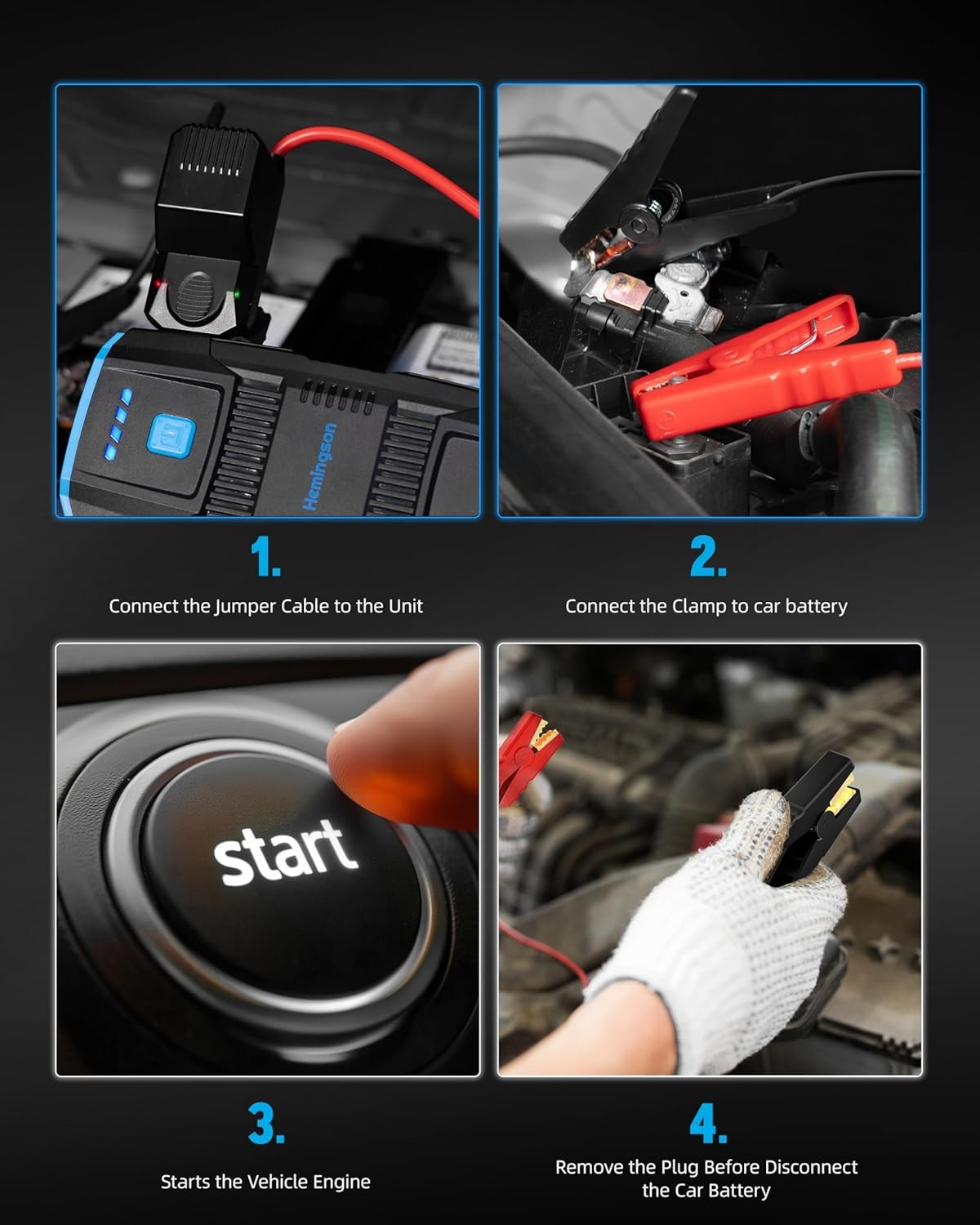 HEMINGSON 2000A Portable Jump Starter