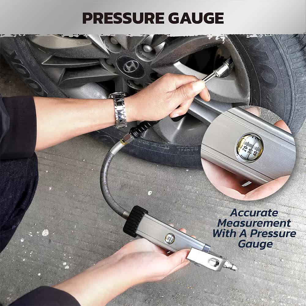 3-in-1 Tyre Inflator Gauge – 255PSI