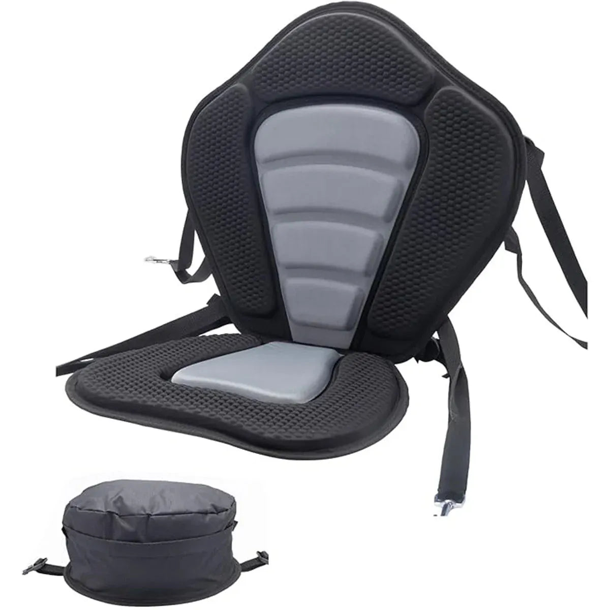 Kayak Seat Cushion with Backrest & Storage Bag