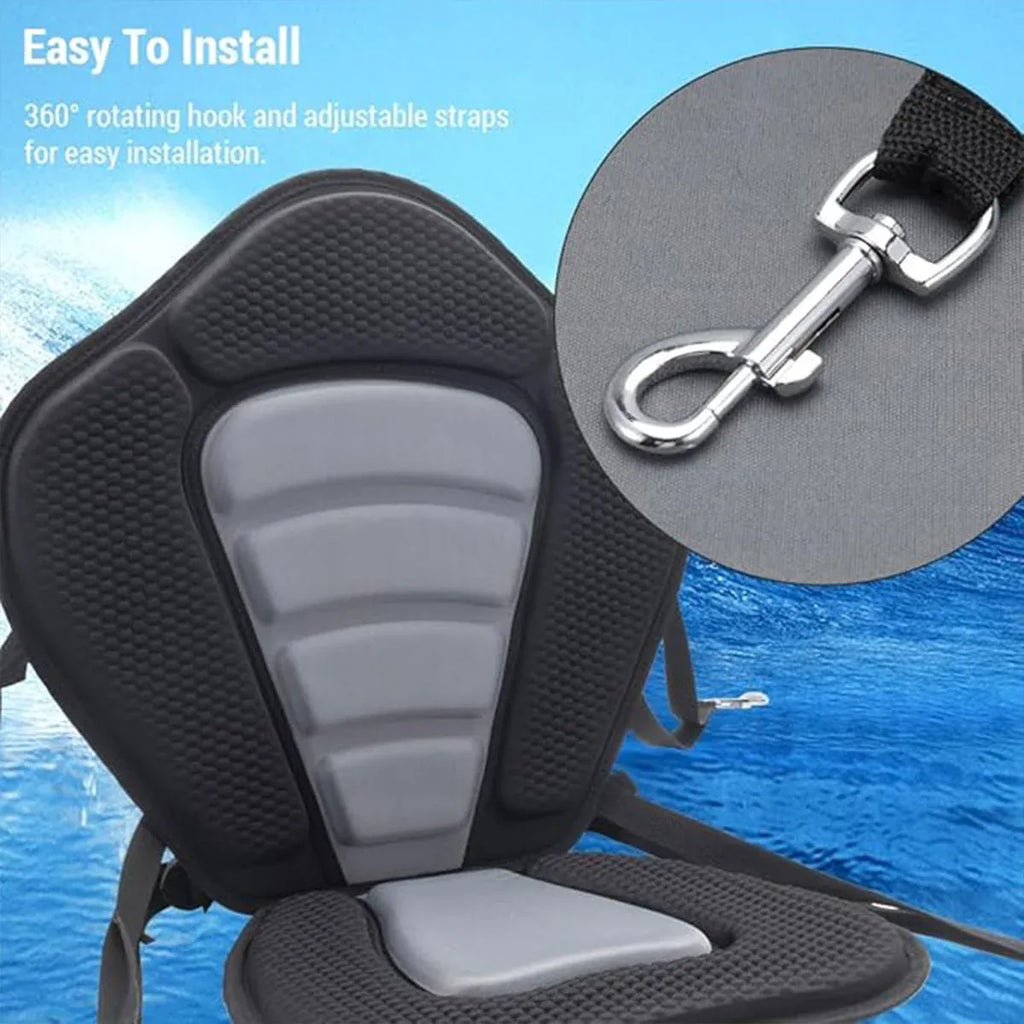 Kayak Seat Cushion with Backrest & Storage Bag