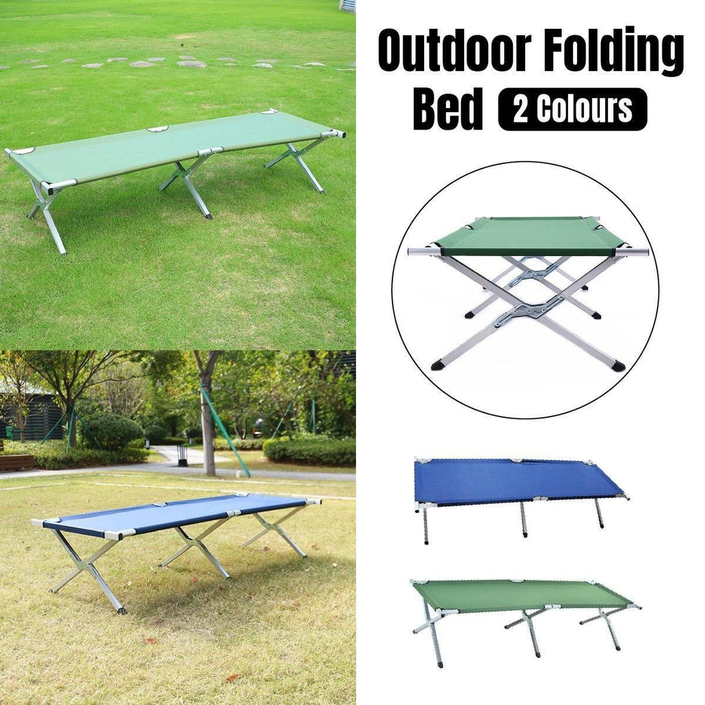 Lightweight Folding Camp Stretcher – Green