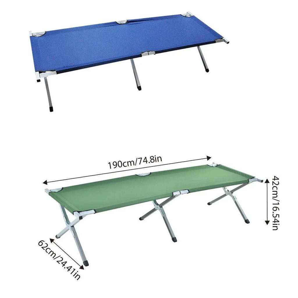 Lightweight Folding Camp Stretcher – Green