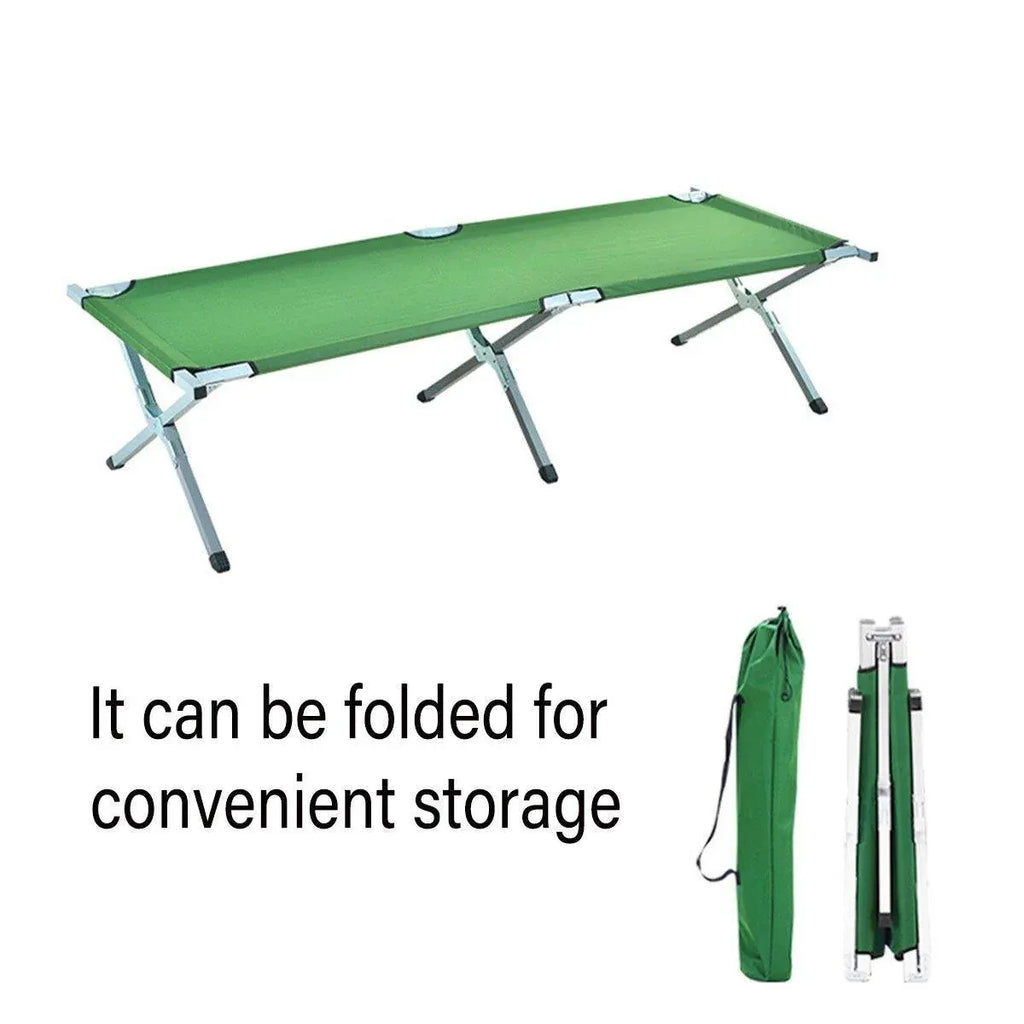 Lightweight Folding Camp Stretcher – Green