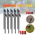 Heavy Duty Steel Tent Pegs 30cm – 10 Pack