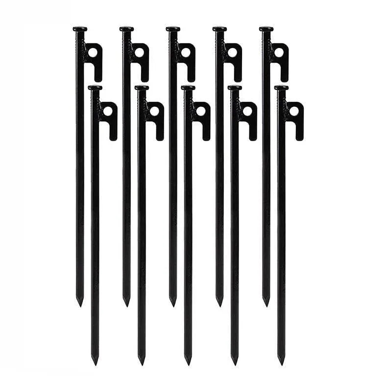 Heavy Duty Steel Tent Pegs 30cm – 10 Pack