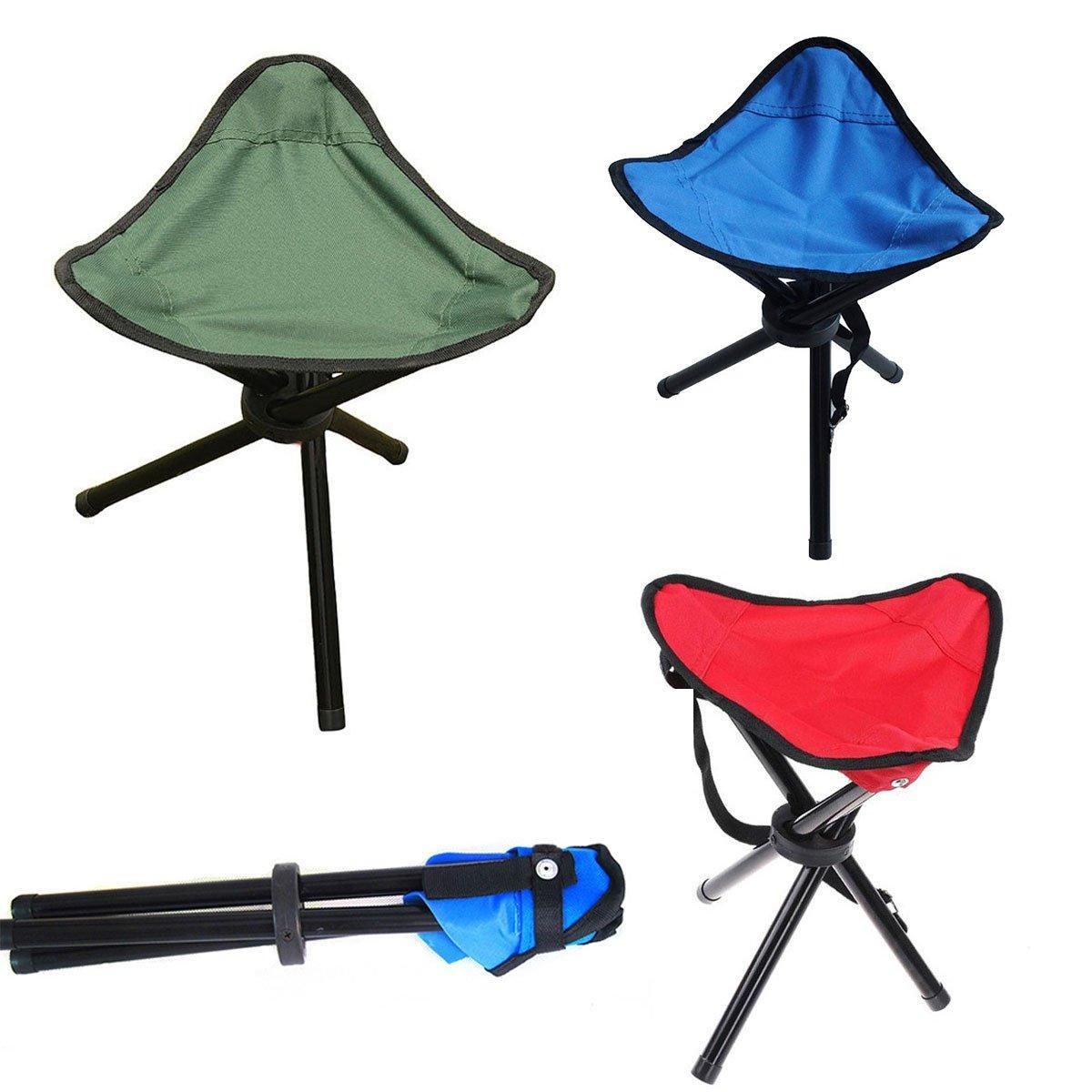 Folding Beach & Fishing Stool – Red
