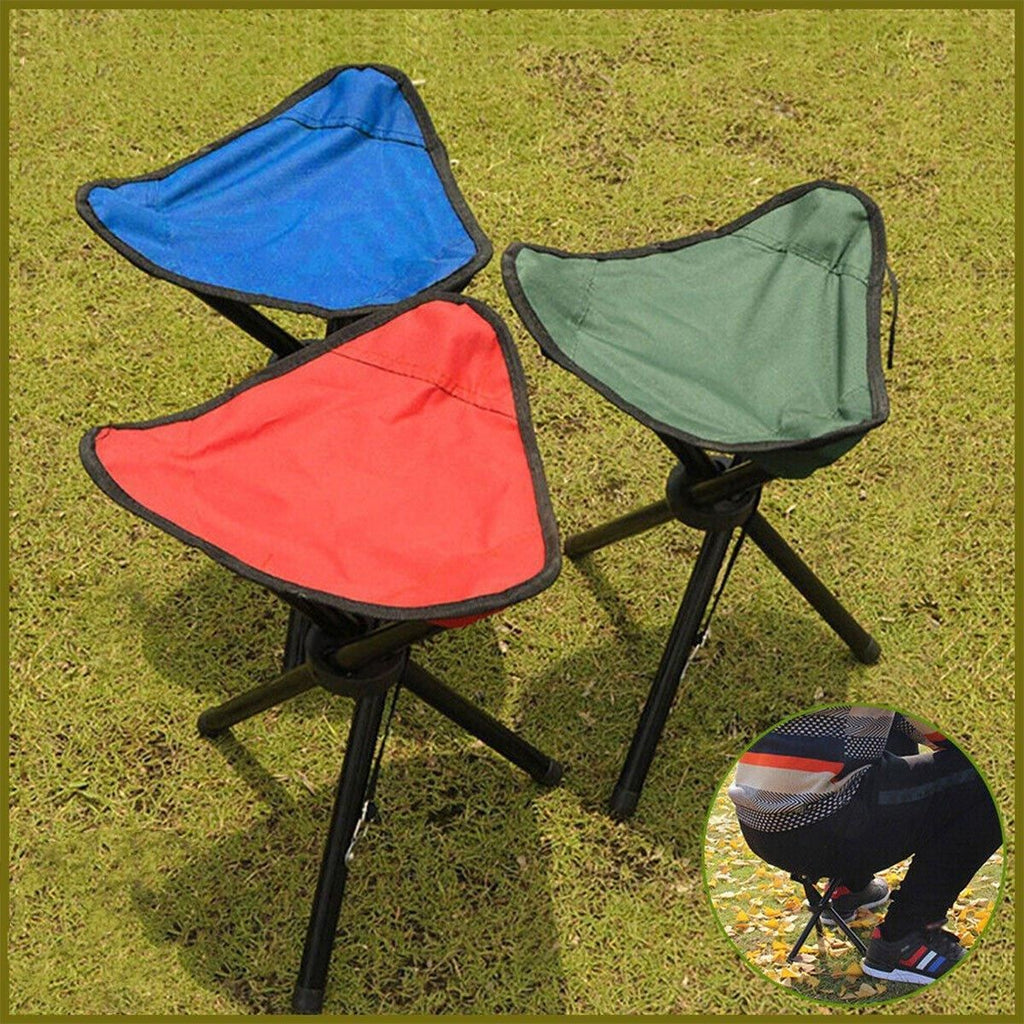 Folding Beach & Fishing Stool – Red