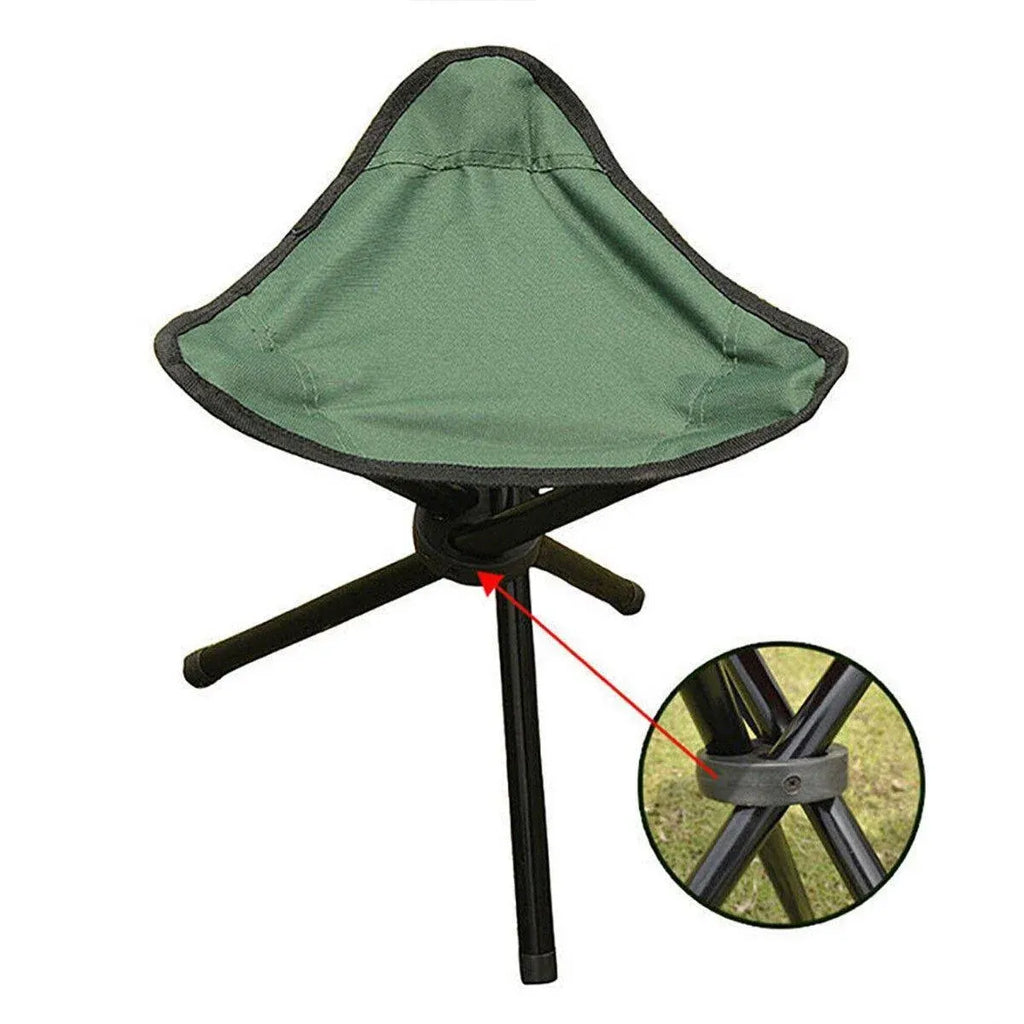 Folding Beach & Fishing Stool – Red