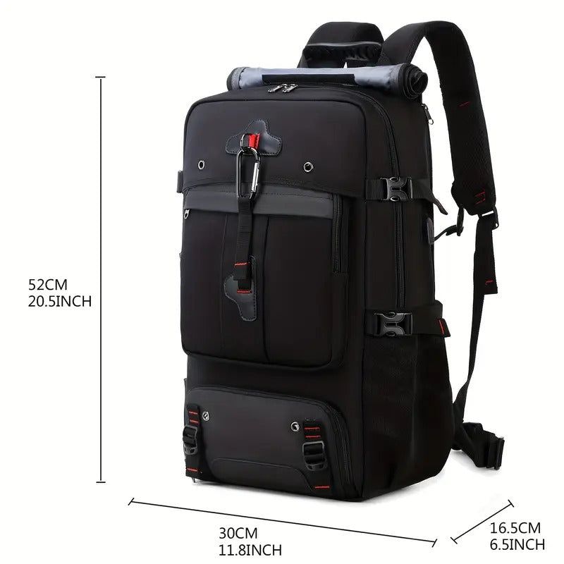 50L Travel & Hiking Backpack with Shoe Compartment