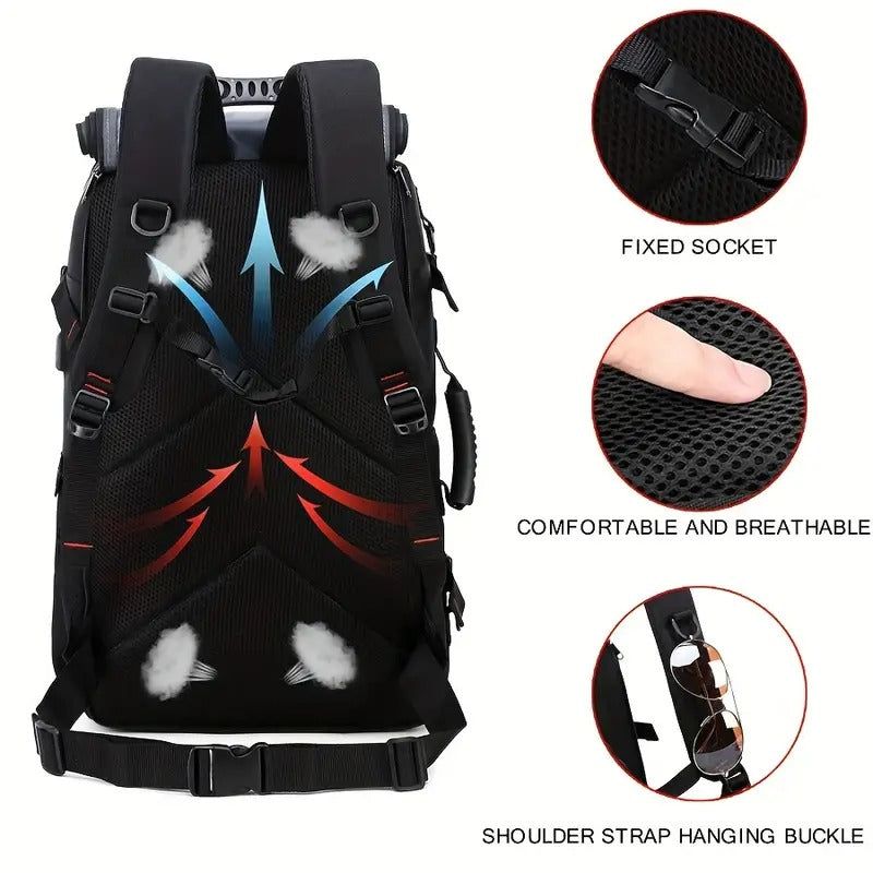 50L Travel & Hiking Backpack with Shoe Compartment