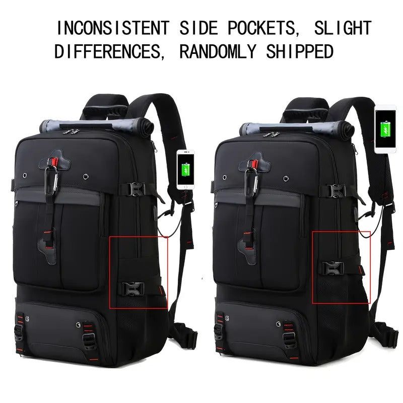 50L Travel & Hiking Backpack with Shoe Compartment