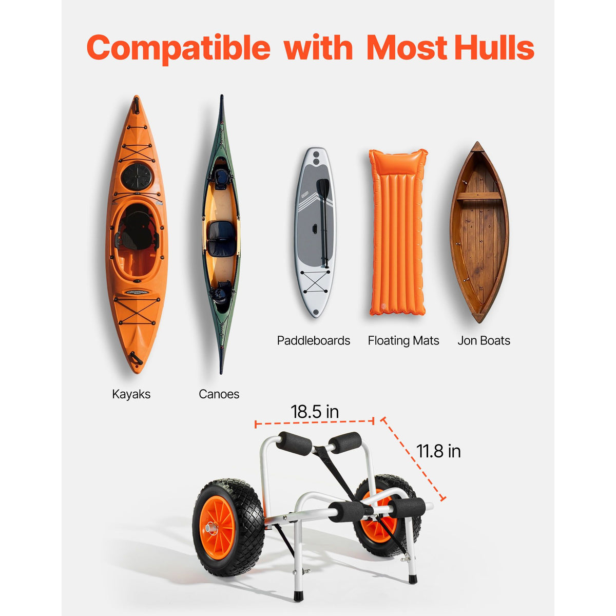 Foldable Kayak & Paddle Board Cart