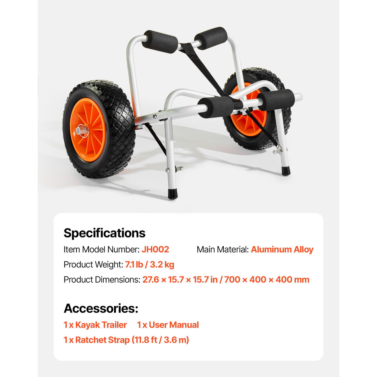 Foldable Kayak & Paddle Board Cart