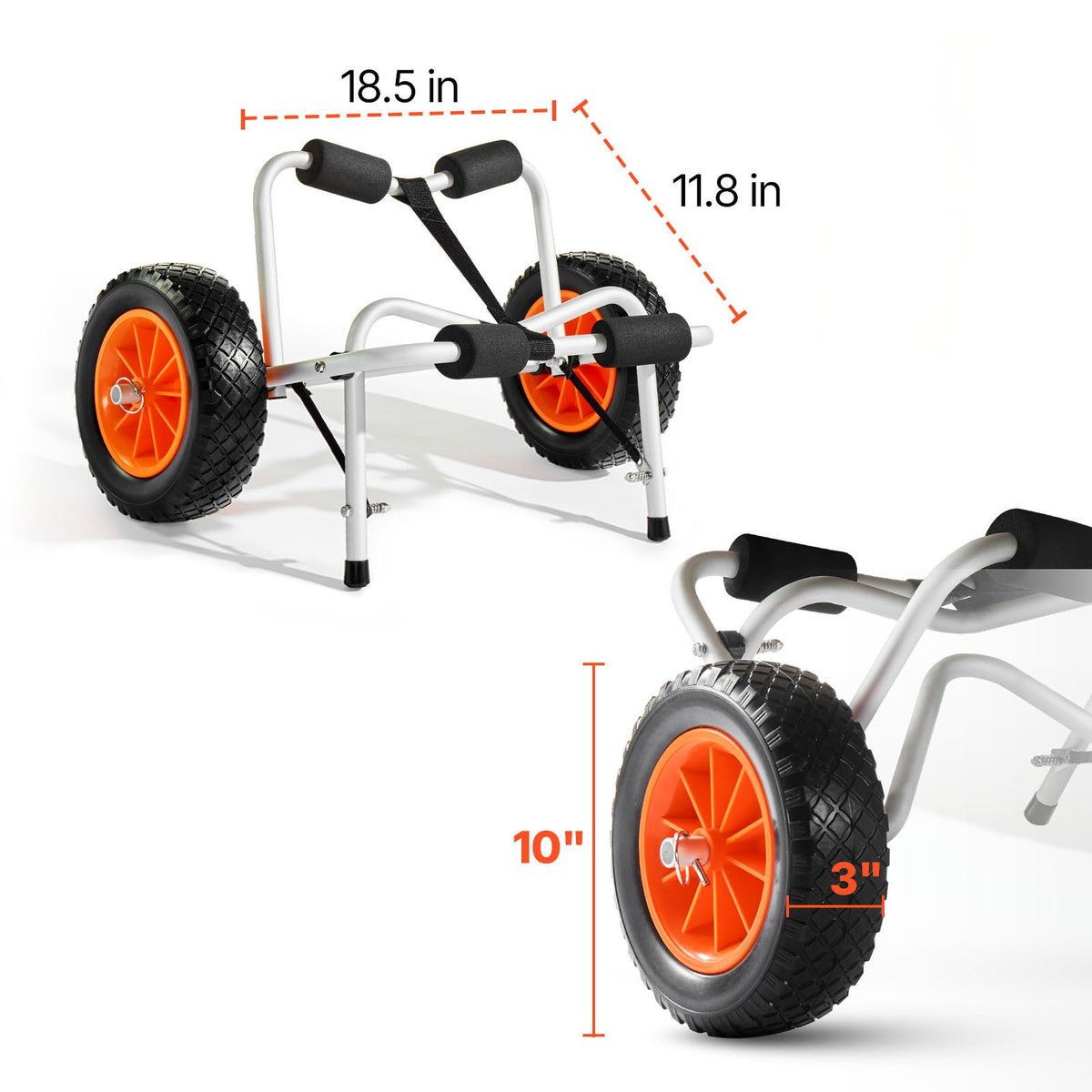 Foldable Kayak & Paddle Board Cart