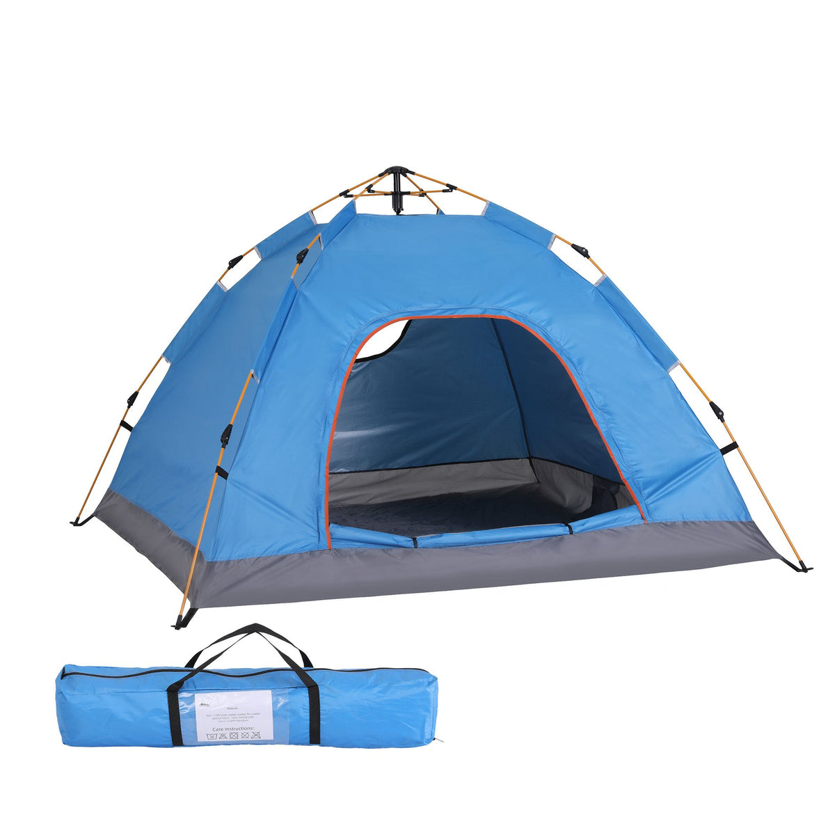 Weisshorn Instant Pop-Up Tent – 2–3 Person, Blue