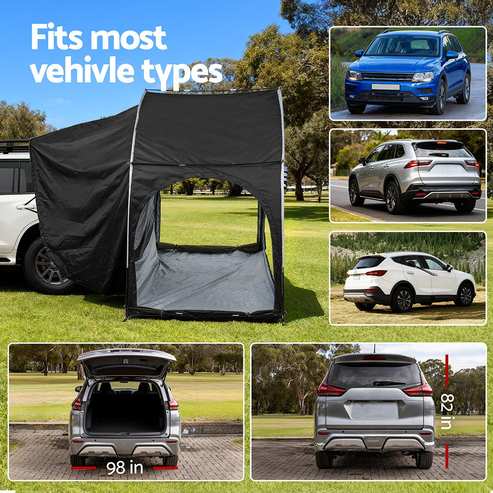 Weisshorn SUV Rear Hatch Tent – Black
