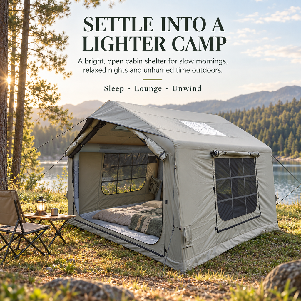 Weisshorn Inflatable Cabin Tent with Skylight 300 x 265cm