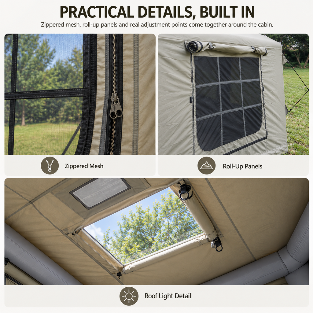Weisshorn Inflatable Cabin Tent with Skylight 300 x 265cm